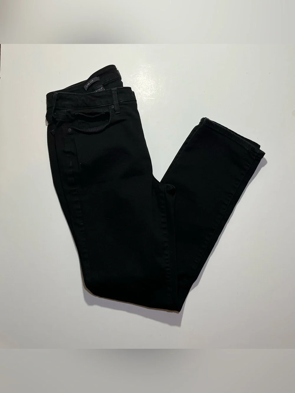 NYDJ Sheri Slim Lift/Tuck Stretch Jeans, Size 10, Black (W30, L28)